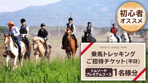 【初心者おススメ】 トムソーヤプレミアムコース 平日プラン 乗馬 トレッキング 体験チケット アウトドア  [DE005sa]