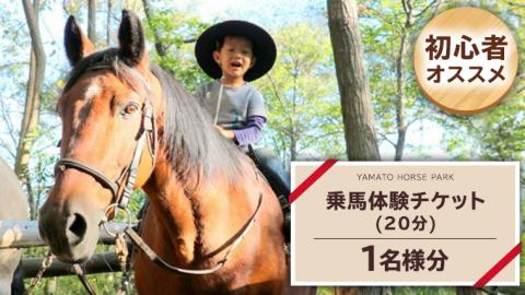 乗馬体験 １回コース（20分）  乗馬 トレッキング 体験チケット アウトドア [DE007sa]