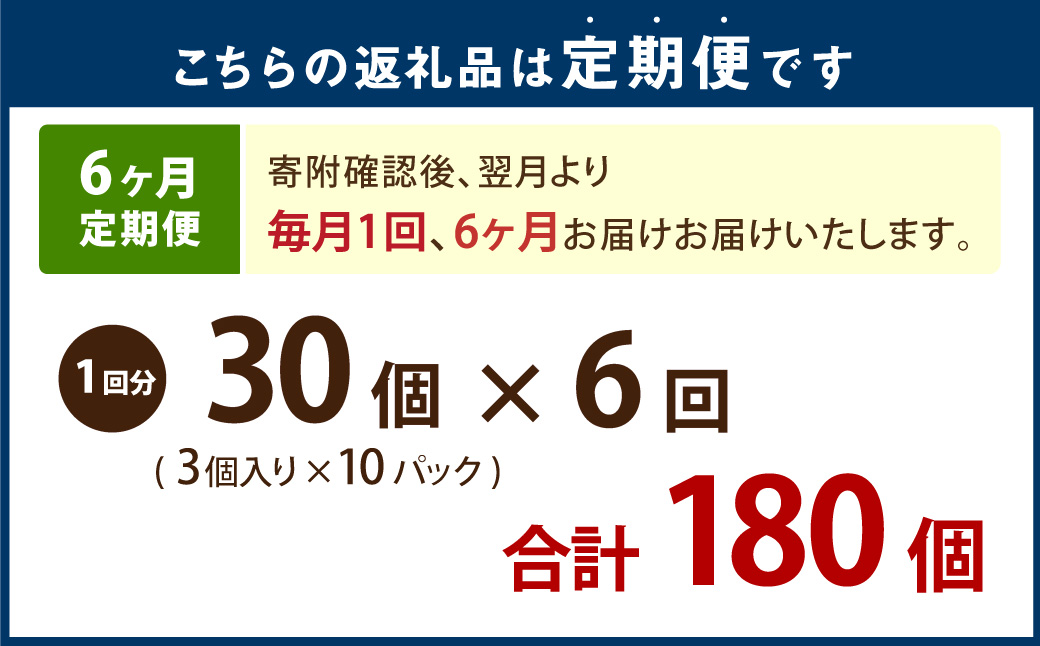 【6ヶ月定期便】ラーメン屋さんの焼き餃子（30個×6回） 合計180個 餃子 冷凍 レンジ調理