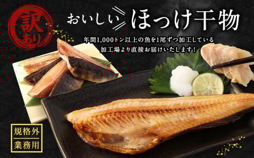 【訳あり規格外】 業務用 ほっけ干物 どーんと! 3kg 干物 ホッケ 縞ほっけ ほっけ