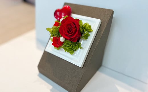 【赤】プリザーブドフラワー(小) インテリア 花 お花 ギフト お祝い 贈り物 ラッピング