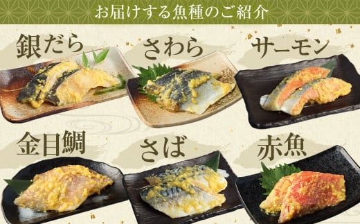 【5ヶ月定期便】【訳あり】西京漬け おまかせ3種12枚セット ／ 約3kg 5ヶ月 5回 西京味噌 銀だら 鱈 たら タラ さわら サーモン 金目鯛 鯖 赤魚 魚 海鮮 魚介 漬け魚 漬魚 焼き魚 切り身 切身 おかず おつまみ セット 定期便 茨城県 神栖市 冷凍