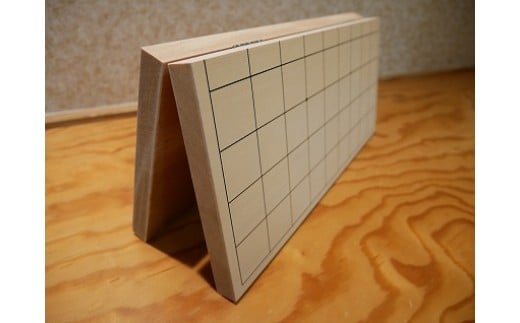 SS-15【 将棋盤 】新桂6号 接合折盤 セット 卓上 囲碁 将棋 木工品