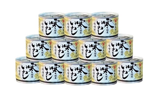 【3ヶ月定期便】 寒いわし みそ煮 合計36缶 12缶×3回 セット イワシ 鰯 いわし 缶詰 缶詰め