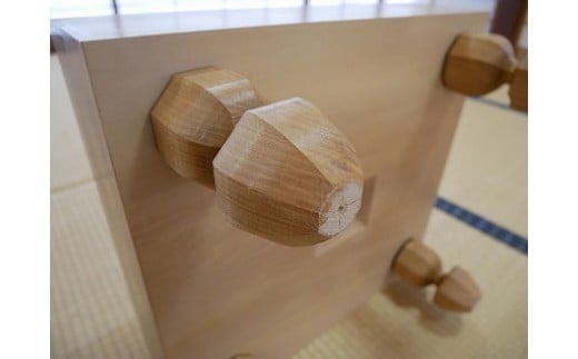 GS-12【 碁盤 】桂 40号 足付き 囲碁 将棋 木工品