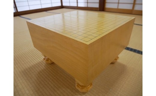 GS-13【 碁盤 】 新カヤ 60号 足付き 囲碁 将棋 木工品