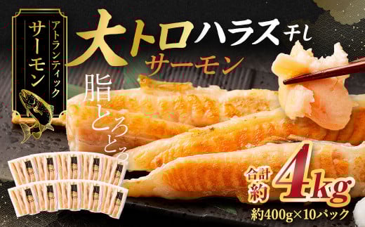 アトランティックサーモン 大トロサーモンハラス干し 約4kg サーモン ハラス 魚 さかな 一夜干し おかず