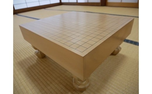 GS-11【 碁盤 】桂30号 足付き 囲碁 将棋 木工品