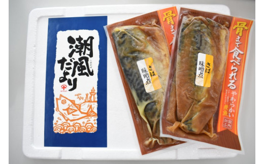 骨までやわらか 銚子近海産 さばのみそ煮 1枚入り×10袋 さばの味噌煮 煮物 煮付け