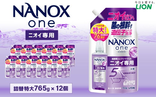 NANOXoneニオイ替特大セット（替特大12個） 765g×12個 合計：9,180g 洗剤 洗濯用洗剤 洗濯 ナノックス ナノックスワン NANOX NANOXone 神栖市