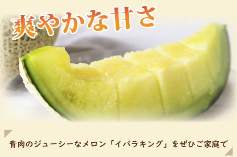 【2026年5月より順次発送】イバラキングメロン 3～4玉｜メロン イバラキングメロン フルーツ 果物 くだもの 先行予約 茨城県 行方市(BW-18-1)