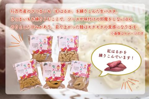 CJ-1 【3ヶ月定期便】 紅はるか使用 生パスタ5種（計10食分）＆トマトソース5袋