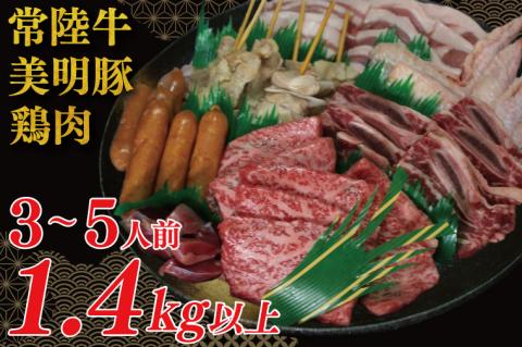 DT-59　バーベキューセット（3～5人前）【合計１.４kg以上】