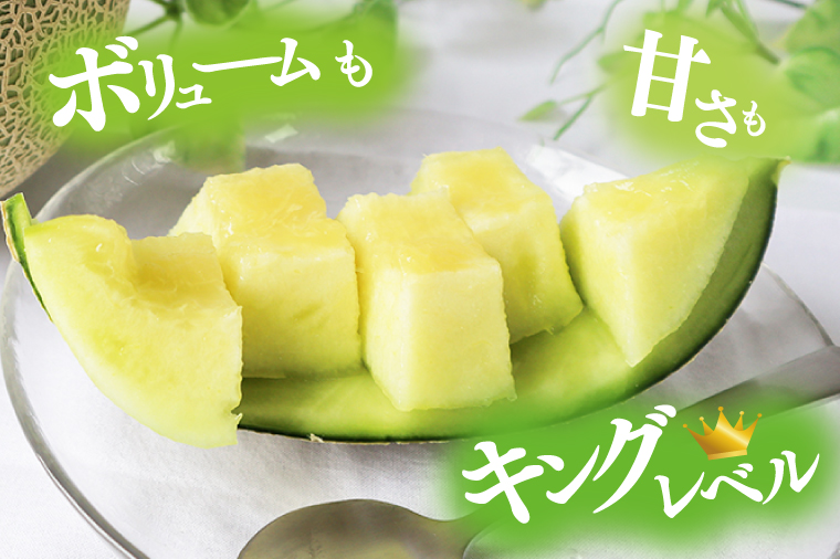 【2026年5月より順次発送】★ふるさと納税限定★プレミアムサイズ！イバラキングメロン 1玉(約2kg)｜メロン イバラキングメロン フルーツ 果物 くだもの 特大 ふるさと納税限定 先行予約 茨城県 行方市(BW-25)