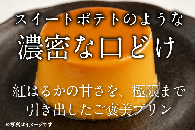 【2026年1月中旬より順次発送】茨城県産紅はるか使用 濃厚スイートポテトプリン 4個｜スイートポテト スイーツ デザート おやつ お菓子 濃厚 さつまいも サツマイモ さつまいもスイーツ 紅はるか 茨城県 行方市(CU-341)
