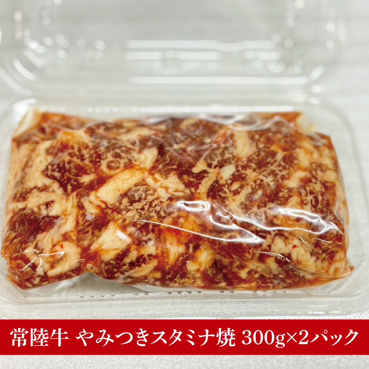 【数量限定】【最短7日発送】黒毛和牛 常陸牛 やみつきスタミナ焼 約300g×2パック｜肉 牛肉 和牛 国産 茨城県産 すぐ 届く(HI-2)