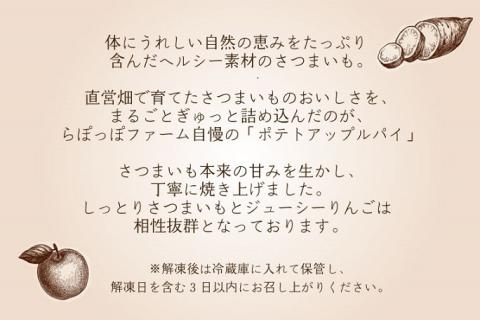 【2025年12月中旬より順次発送】らぽっぽファームポテトアップルパイ＆美腸大学いも5袋 | りんごパイ 焼き菓子ギフト さつまいもスイーツ 美腸大学いも ご褒美 芋スイーツ お菓子 さつまいも 内祝 健康 おやつ(CQ-17)