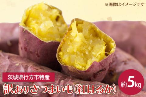 【2025年12月より順次発送】茨城県産 紅はるか 訳あり サイズミックス　約5kg｜訳あり わけあり 訳アリ さつまいも サツマイモ さつま芋 紅はるか べにはるか 芋 いも 茨城県産 行方市(FU-1)