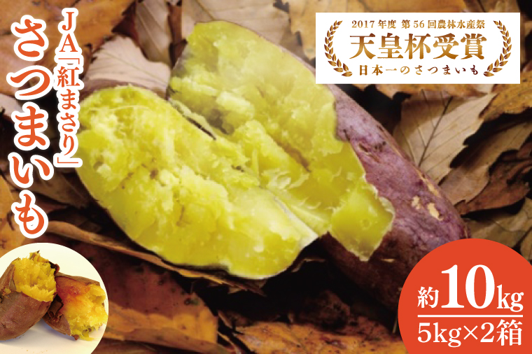 【2026年2月より順次発送】【行方かんしょ】『天皇杯受賞』JA「紅まさり」さつまいも 約10kg｜さつまいも サツマイモ さつま芋 お芋 紅まさり 行方かんしょ 先行予約 茨城県 行方市(AE-99)
