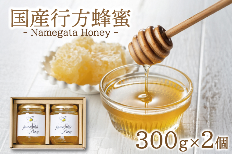 国産行方蜂蜜 300g×2個（専用ギフトBOX入り）｜はちみつ ハチミツ 蜂蜜 調味料 お菓子 栄養 国産 ギフト 贈り物 プレゼント 茨城県 行方市(HR-4)