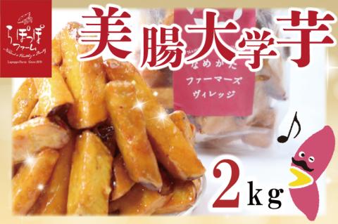 【2025年12月中旬より順次発送】らぽっぽファーム【工場直送】美腸大学いも 2kg｜さつまいも 大学芋 芋 サツマイモ だいがくいも スイーツ お菓子 冷凍 美腸大学芋 人気 送料無料 茨城県 行方市 らぽっぽファーム(CQ-25-1)