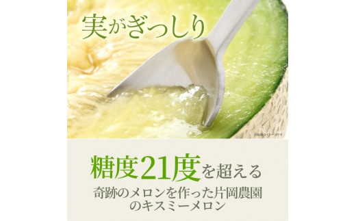 糖度抜群！奇跡のキスミーメロン（青肉）2玉入り