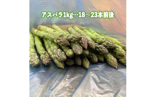 アスパラ1kg【令和4年4月から順次お届け】田舎の頑固おやじ