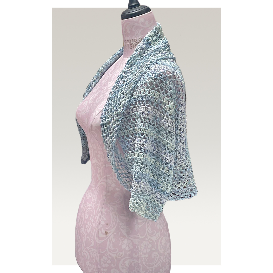 【 限定 1品 】【 ハンドメイド 】チュニック 水色 （ カギ