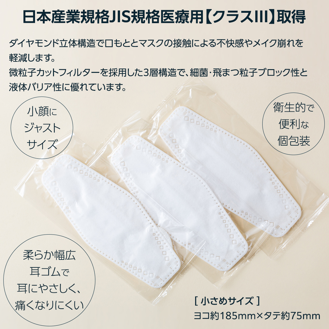 医療用マスク サージカルダイヤモンドマスク 小さめサイズ