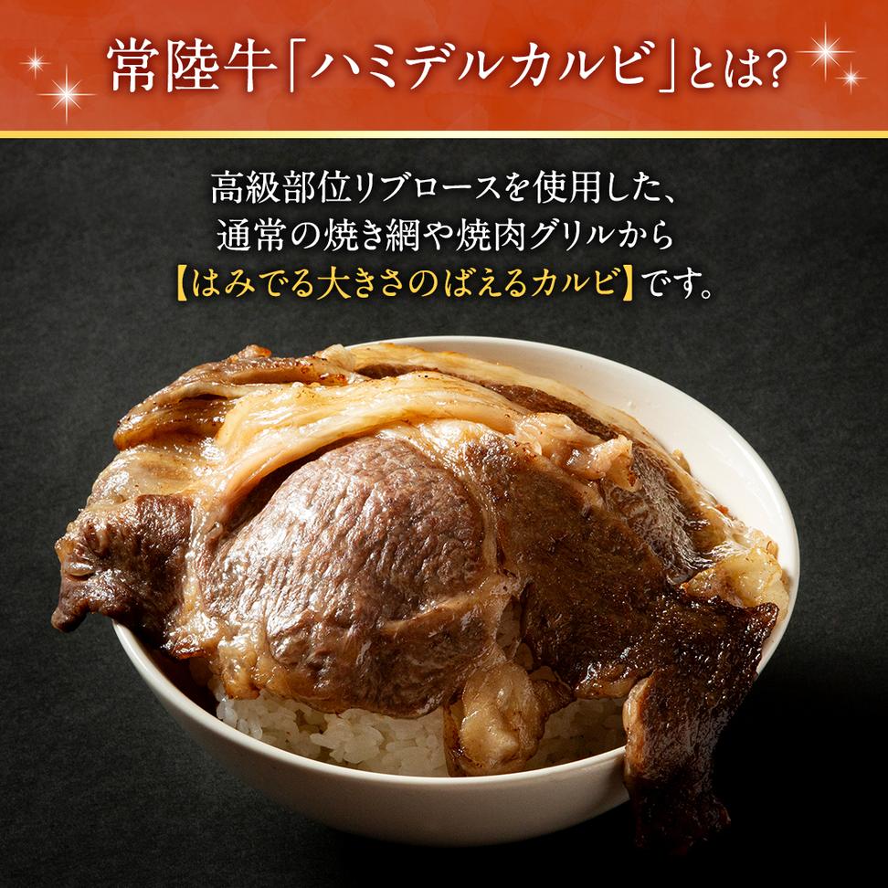 【 常陸牛 】A5 等級 ハミデルカルビ 1kg (6～10枚) ひたちぎゅ