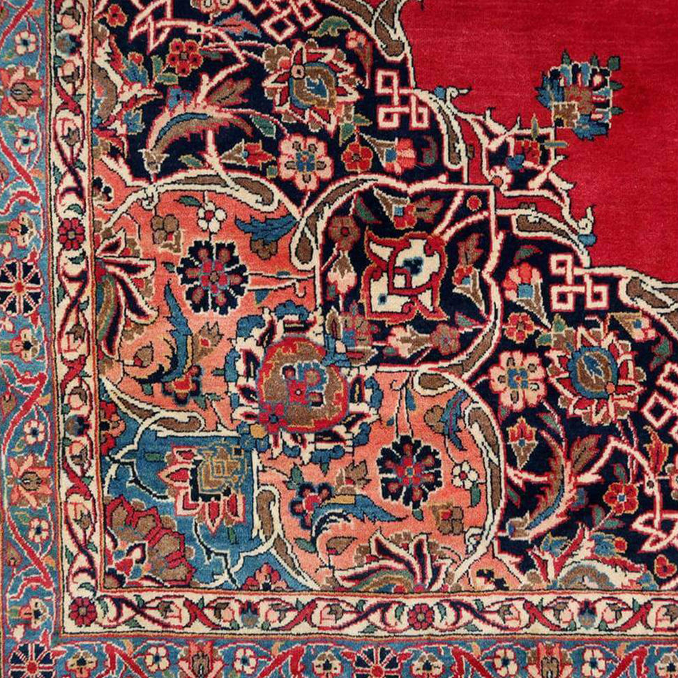 【限定1品】 アンティク・ ペルシャ 絨毯 カーシャーン産 50