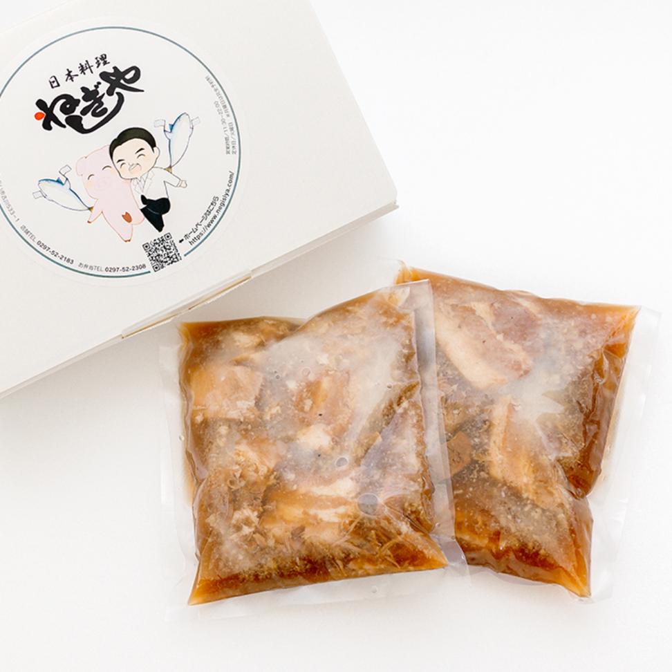 「日本料理ねぎしや」 じっくり仕上げた 豚の角煮 ( 220g ×2 