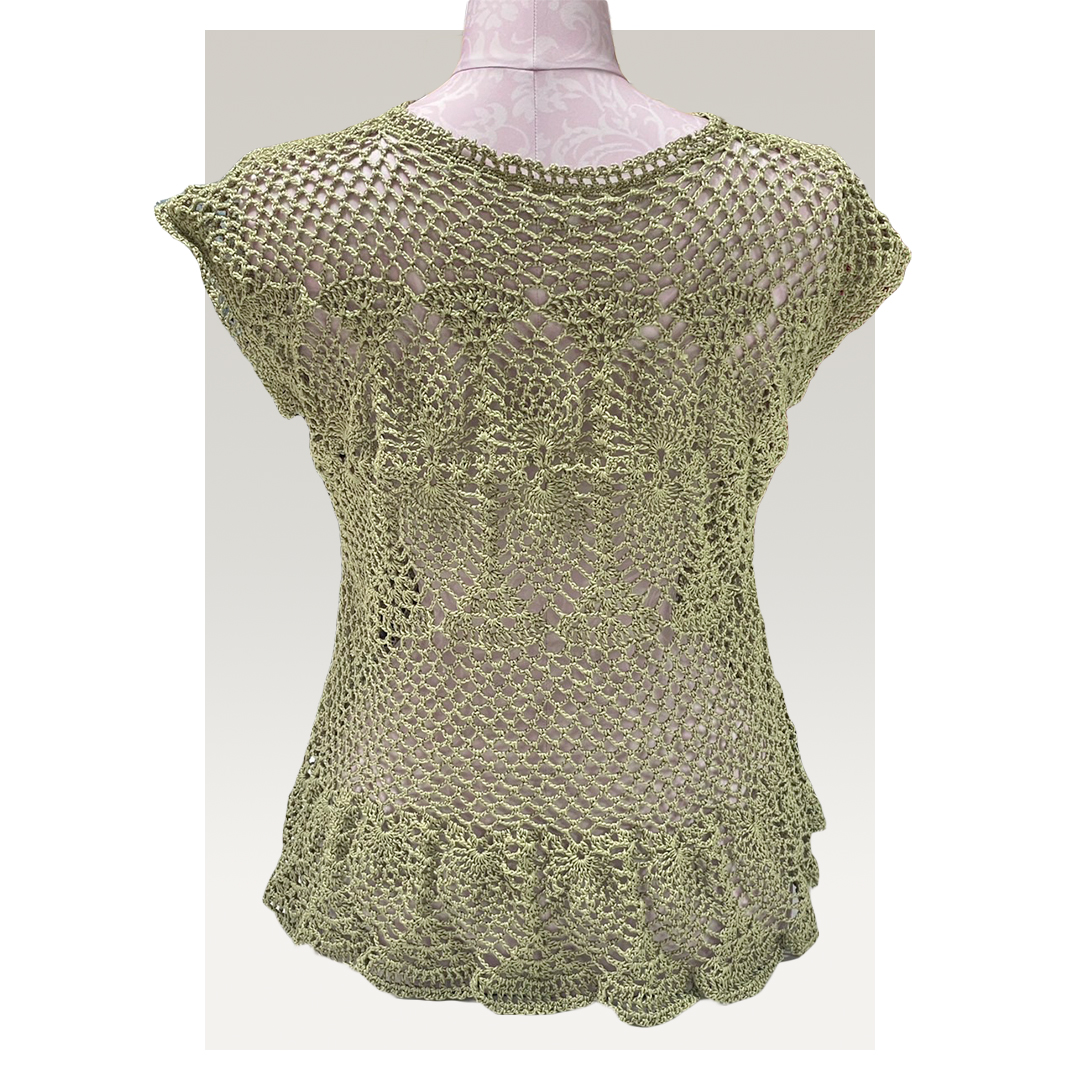 【 限定 1品 】【 ハンドメイド 】チュニック 若草色 （ カ