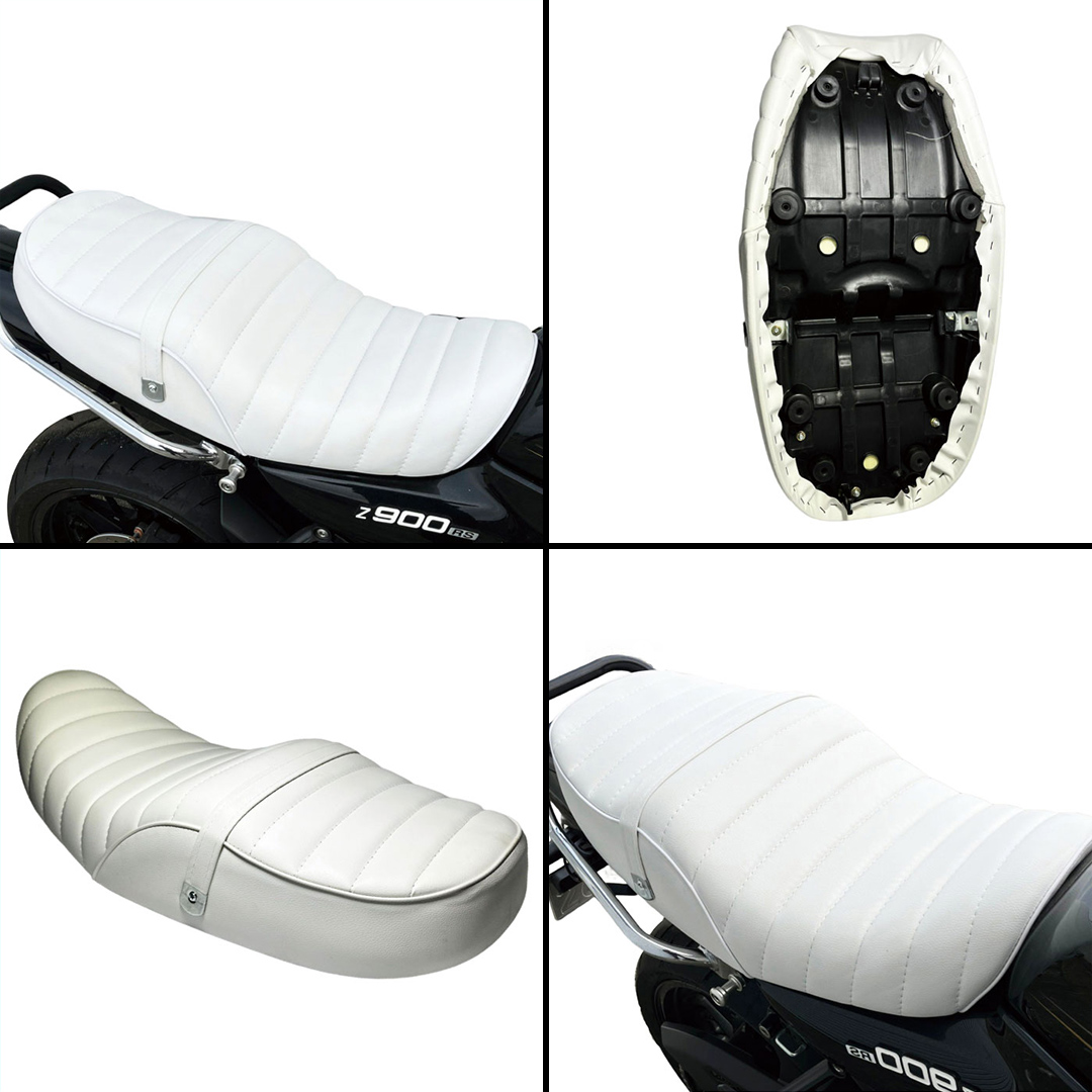 Z900RS タックロールシート （ホワイト） バイク カスタム ツ