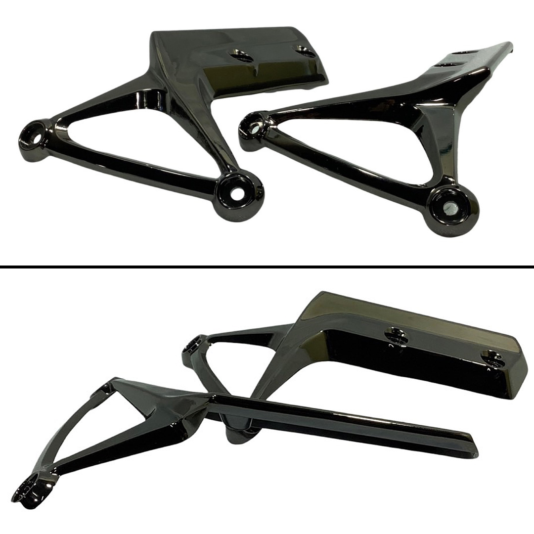 Z900RS フロントフェンダーステー 黒メッキ フロント フェン