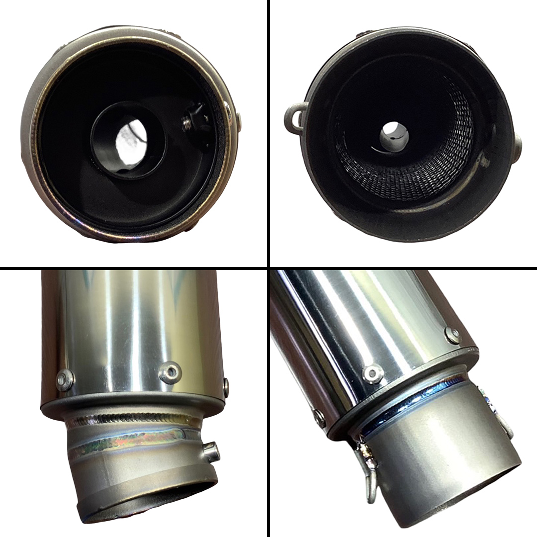 チタンサイレンサー 60.5π ミドルタイプ バイク パーツ 部品