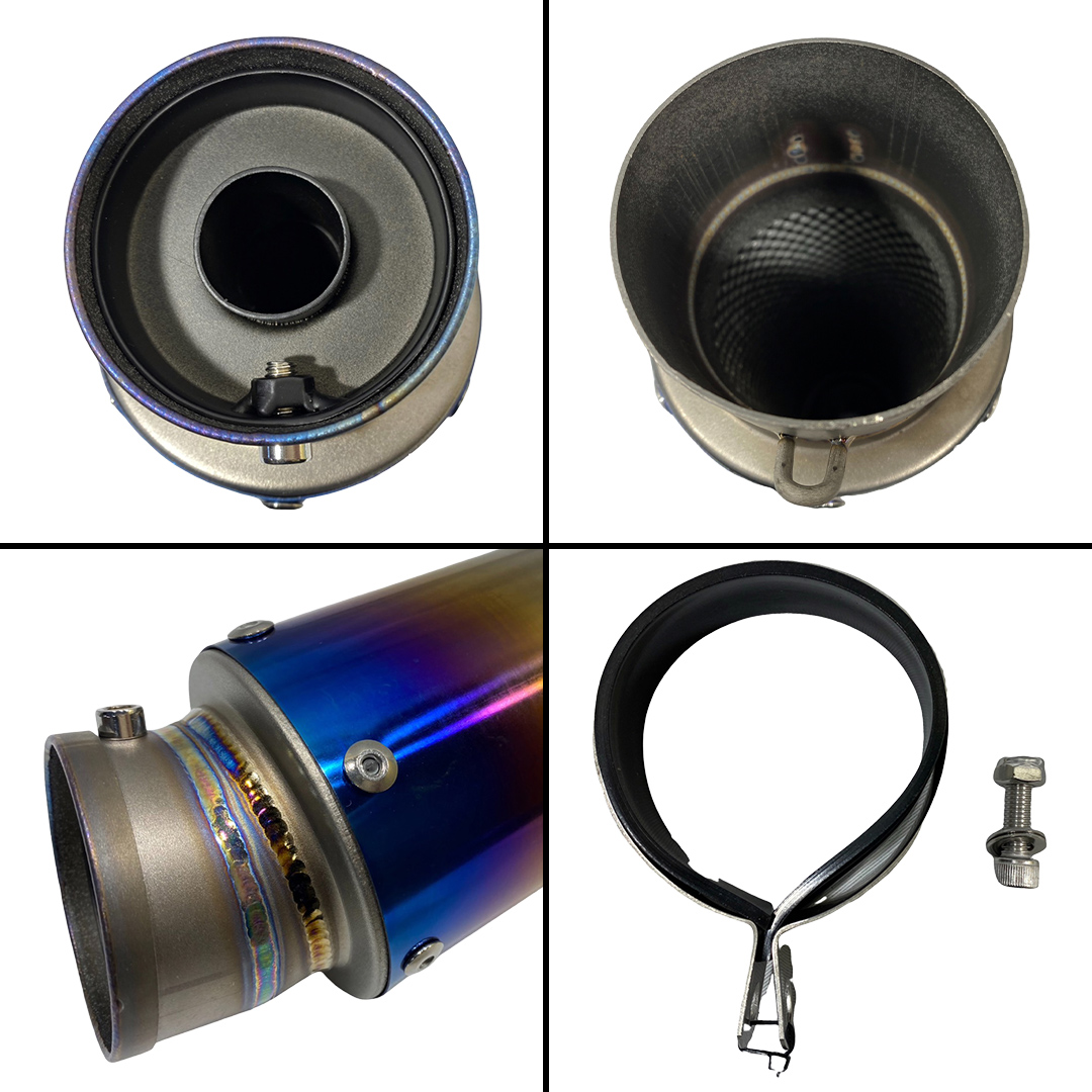 チタンサイレンサー 【ミドル】 ブルーグラデーション バ