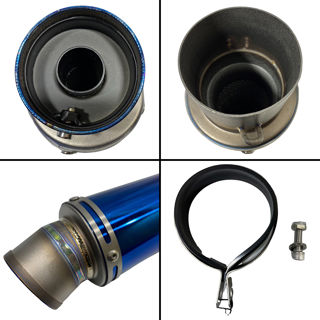 チタンサイレンサー 【ロング】 ブルーグラデーション バ