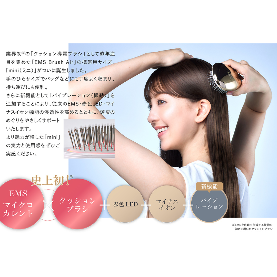 WAVE WAVE EMS Brush Air Mini ( ホワイト ) WAVE WAVE クッションブラシ