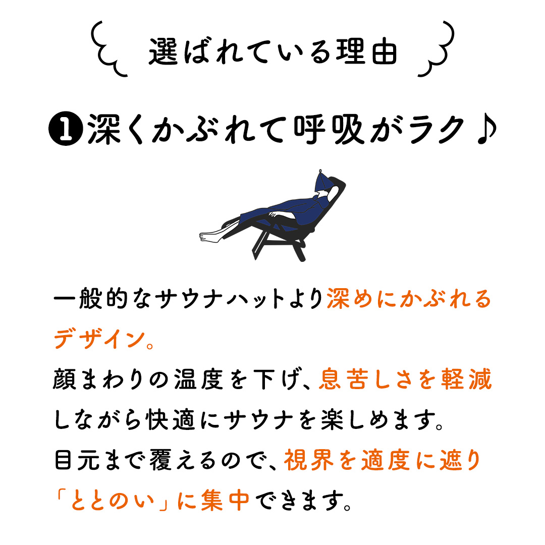 最高の整いタイム【soöna】サウナハット 厚手二重マイクロ