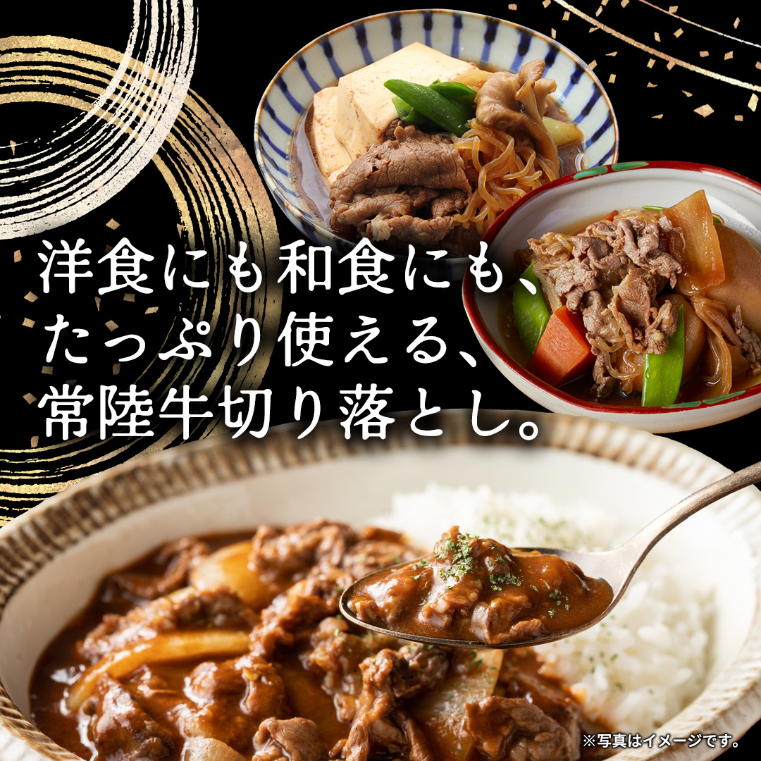 【定期便】 全6回 【 常陸牛 】 切り落とし 1kg  （茨城県共