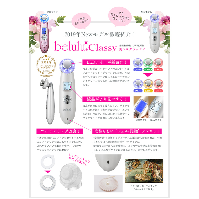 超音波 美顔器 【 NEW 美ルル クラッシィ 】 グロスゴールド 