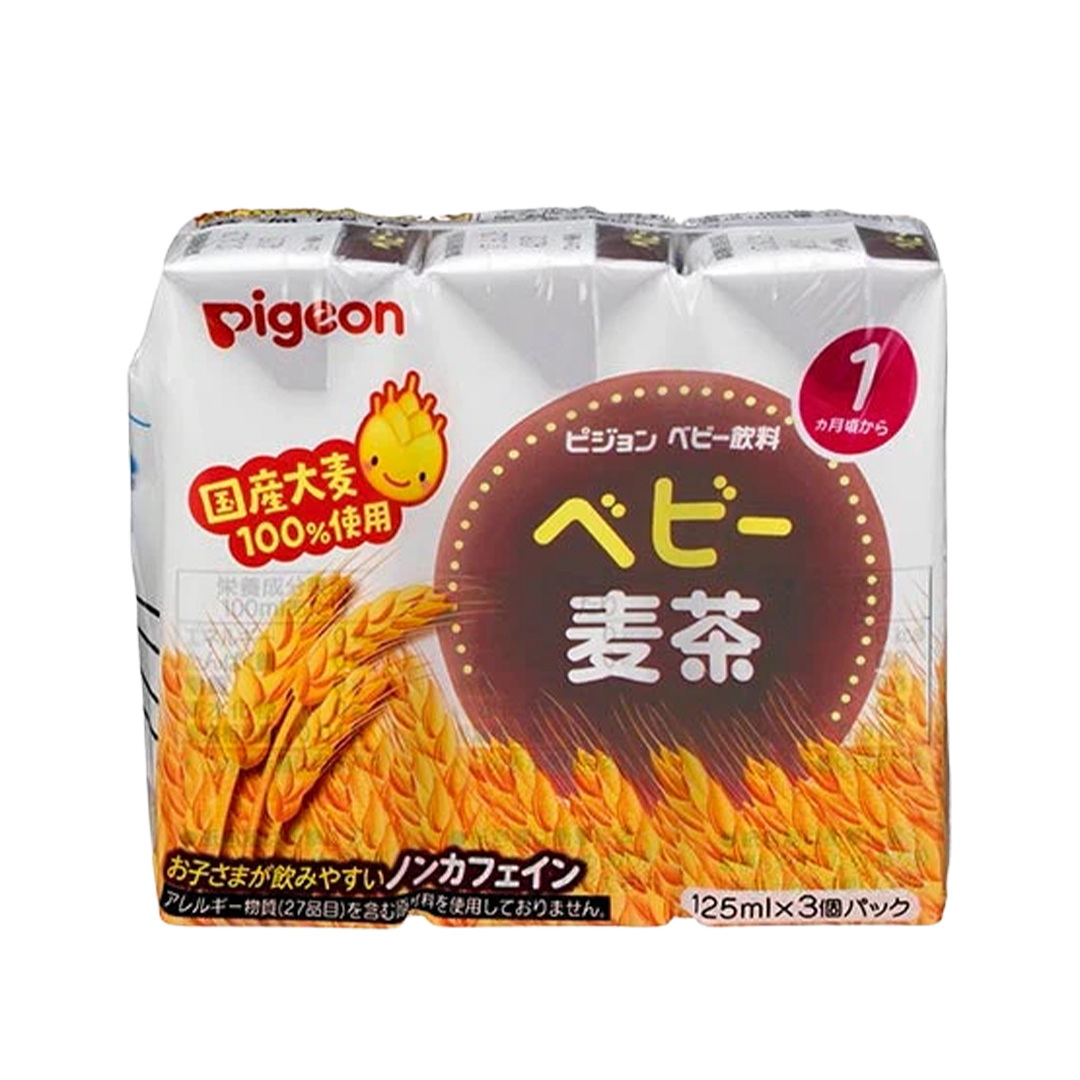 【 ピジョン 】 ベビー 麦茶 125ml × 48個 紙パック 飲料 飲み