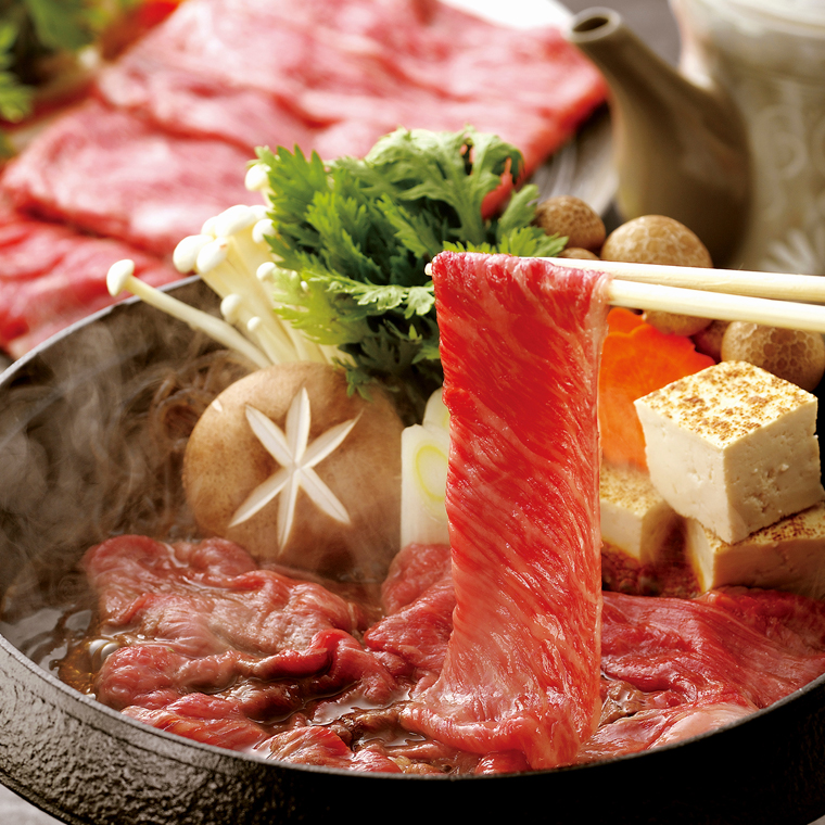 【 常陸牛 】 霜降りスライス（すき焼き用）400g  (茨城県共