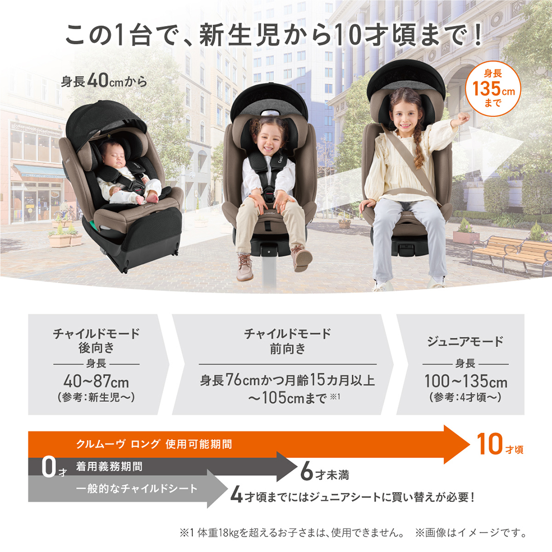 【 コンビ 】クルムーヴ ロング R129 エッグショック EA (ブル