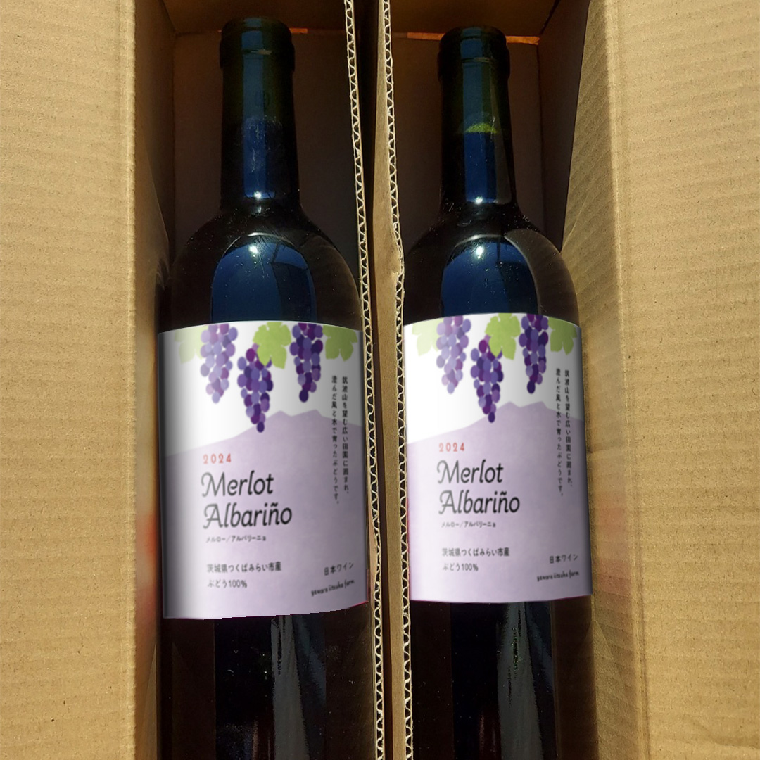 つくばみらい市産ぶどうを使った「 アロマティックな 赤ワ