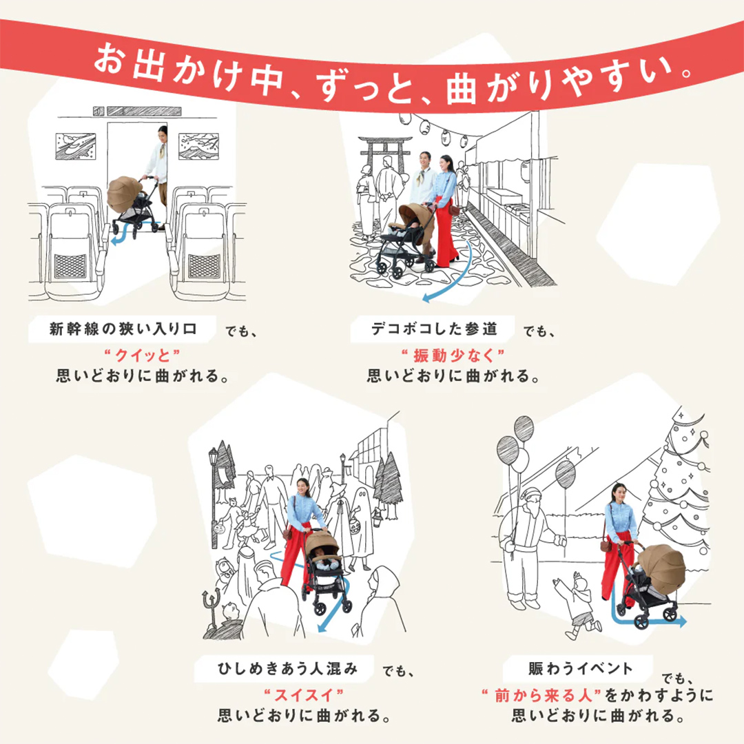 【 ピジョン 】 ベビーカー ランフィ RB5 キャメル pigeon ベビ