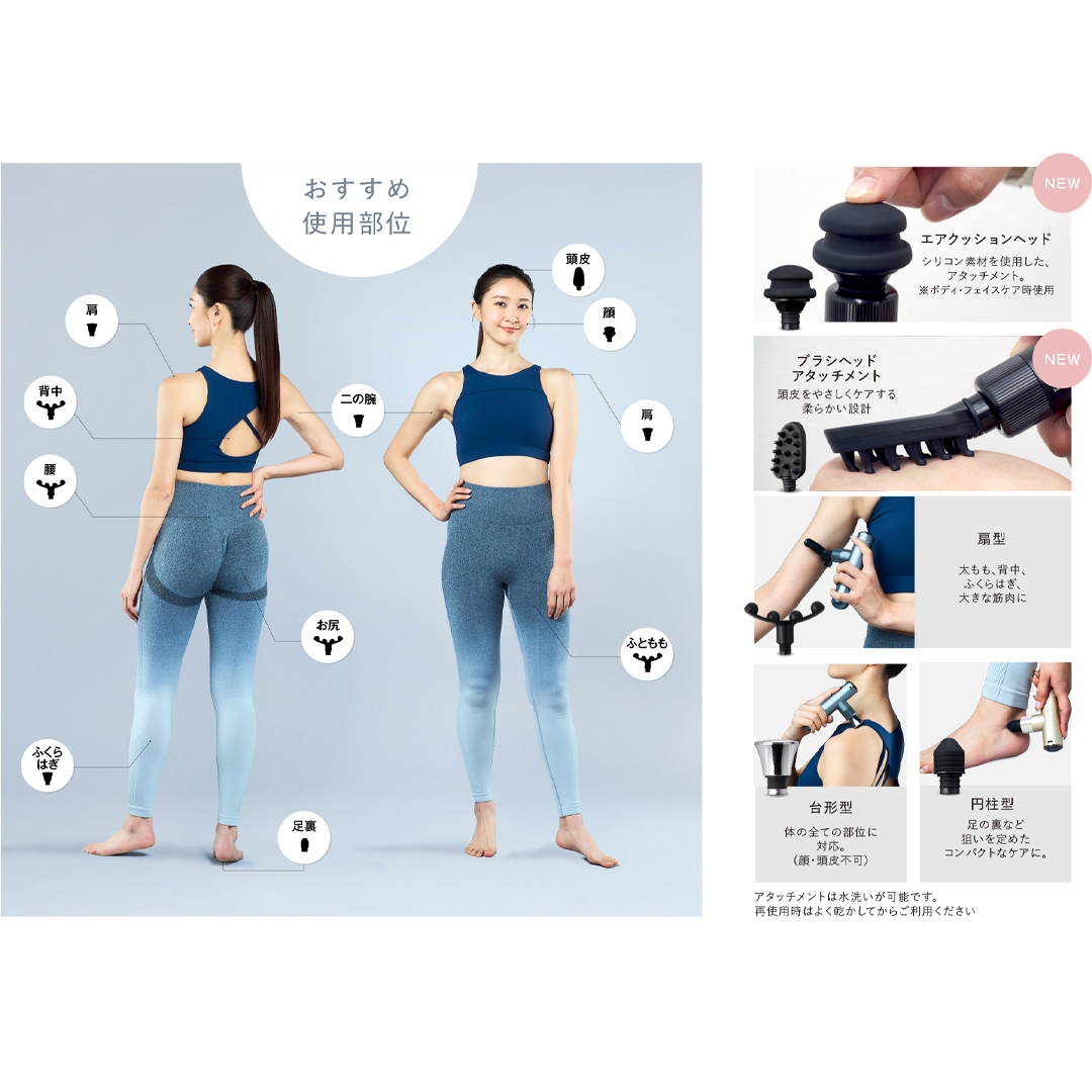 WAVE WAVE Fascial Release Gun Mirai ( スチールブルー ) リリースガン