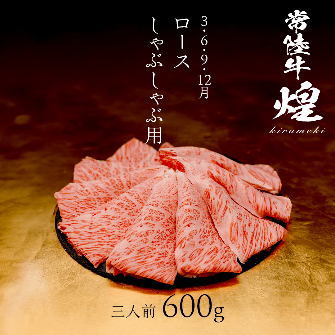 【定期便】＜全3回＞ 【 常陸牛 煌 】 すきしゃぶ 堪能セッ