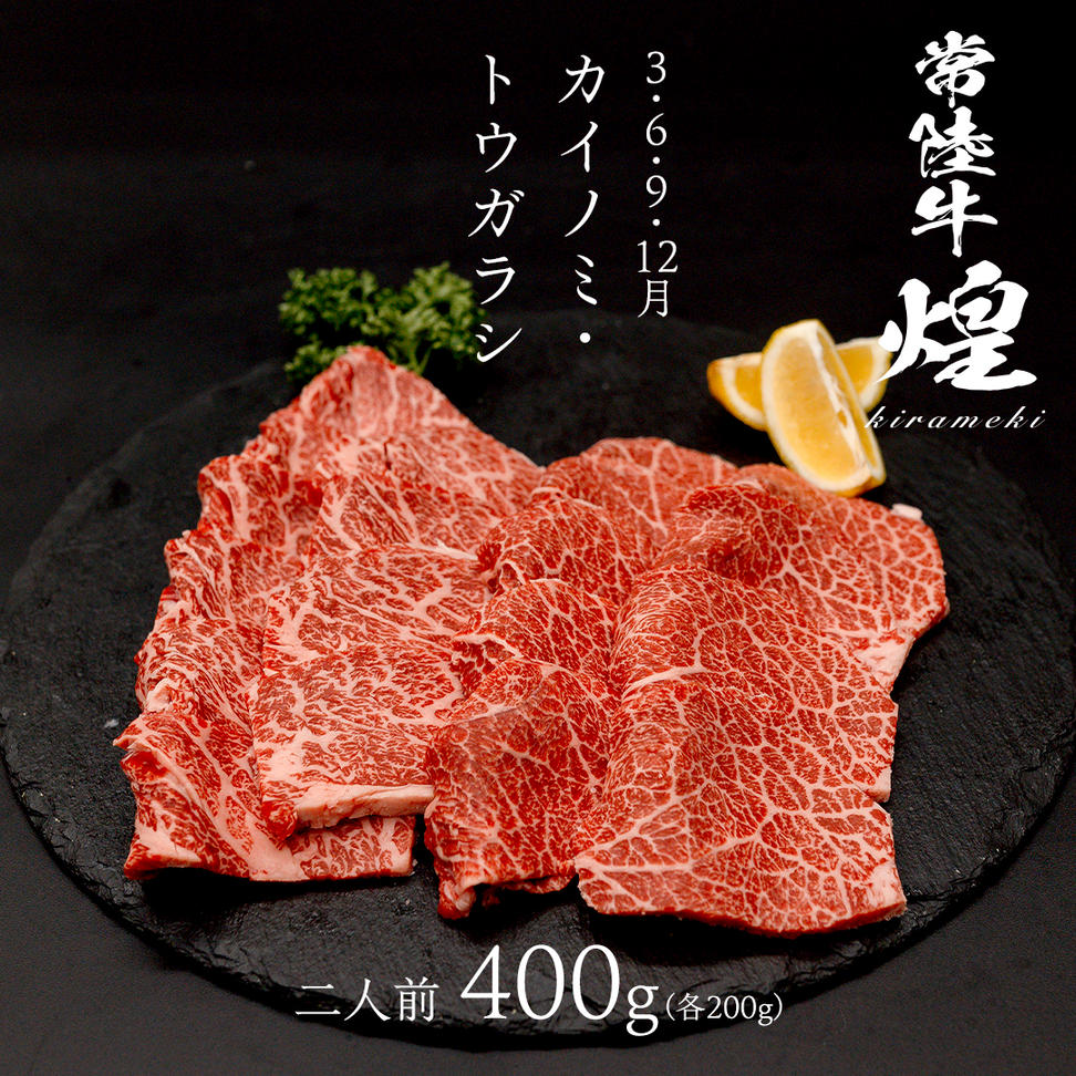 【定期便】＜全3回＞ 【 常陸牛 煌 】 焼肉 希少部位 堪能セ